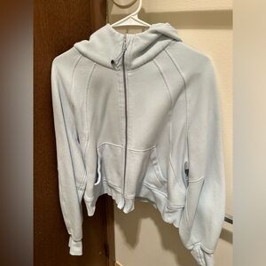 Light blue lululemon scuba full zip